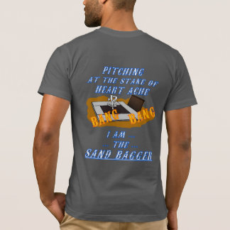 基本的なアメリカの蹄鉄のピッチングのティー Tシャツ