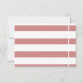 基本的なウェディングRSVPカード 出欠カード (裏面)