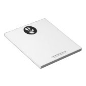 基本的なオフィスまたはビジネス会社のロゴ ノートパッド (アングル)