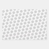 基本的なオフィス業務ロゴと連絡先情報付き ラッピングペーパーシート (正面2)