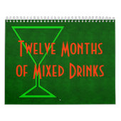 基本的なカクテルの12か月 カレンダー (カバー)
