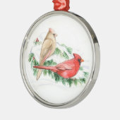 基本的なカップルの鳥の芸術のオーナメント メタルオーナメント (左)