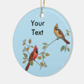 基本的なカップル セラミックオーナメント (左)