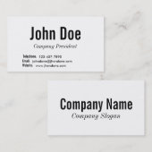 基本的なカード 名刺 (正面/裏面)