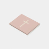 基本的なキリスト教の十字の金比率錆ついたブラウン ポストイット (アングル)