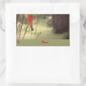 基本的なクリスマスのプレゼントのラベル 長方形シール (バッグ)