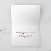 基本的なクリスマスカード シーズンカード (内部)