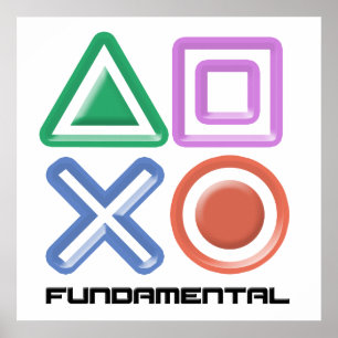 基本的なゲームシンボル ポスター