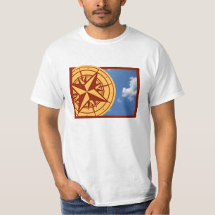 基本的なステンシルで刷り付けられたT Tシャツ