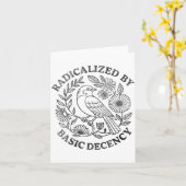 基本的なデシエンシーによって急進化したフェミニスト男性女性チーム カード (黄色い花)