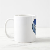 基本的なハートの詩 コーヒーマグカップ (左)