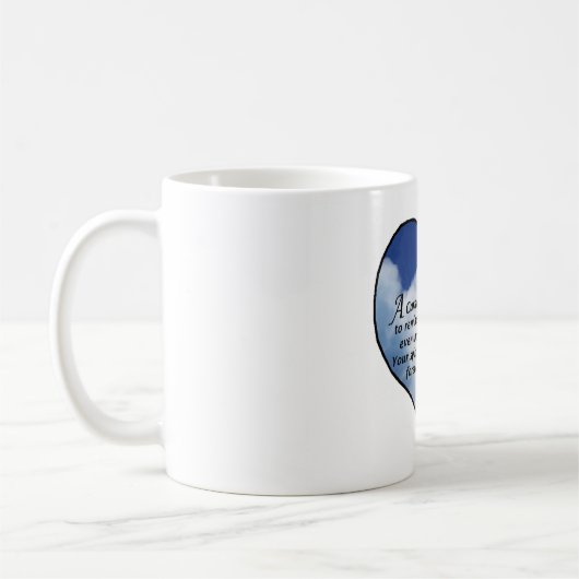 基本的なハートの詩 コーヒーマグカップ (左)