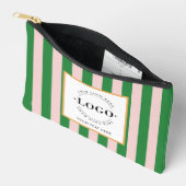 基本的なビジネスロゴあなたの会社のプロモーションギフト アクセサリーポーチ (見開き)