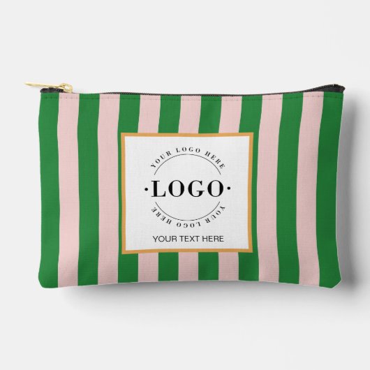 基本的なビジネスロゴあなたの会社のプロモーションギフト アクセサリーポーチ (正面)