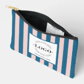 基本的なビジネスロゴあなたの会社のプロモーションギフト アクセサリーポーチ (見開き)