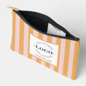 基本的なビジネスロゴあなたの会社のプロモーションギフト アクセサリーポーチ (見開き)