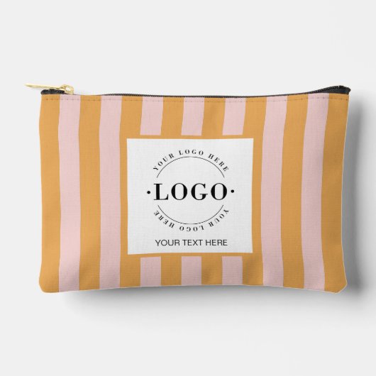 基本的なビジネスロゴあなたの会社のプロモーションギフト アクセサリーポーチ (正面)