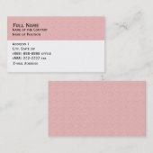 基本的なピンクの名刺 名刺 (正面/裏面)