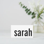 基本的なファンキーブラックおよびホワイトのビジネス・カード 名刺 (スタンド正面)