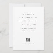 基本的なフォトウェディング日付カードの保存招待状 セーブザデート (裏面)