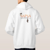 基本的なフード付きのスエットシャツ パーカ (裏面)