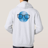 基本的なプルオーバーのフード付きスウェットシャツを走っているおたくの群れ パーカ (裏面)