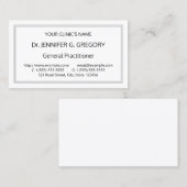 基本的なヘルスケアシンプルスペシャリスト・ビジネス・カード 名刺 (正面/裏面)