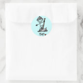 基本的なマイナーTシャツとギフト ラウンドシール (バッグ)