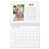 基本的なミニマルカスタムリストフォトカレンダー（メモ付き） カレンダー (3月 2026)