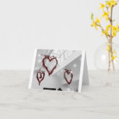 基本的なラブトライアングル カード (黄色い花)