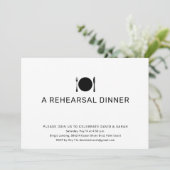 基本的なリハーサルディナー 招待状 (スタンド正面)