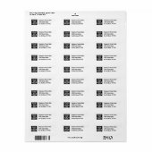 基本的な事務所又は業務住所 シール (フルシート)