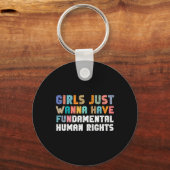 基本的な人権フェミニスを持ちたい キーホルダー (正面)