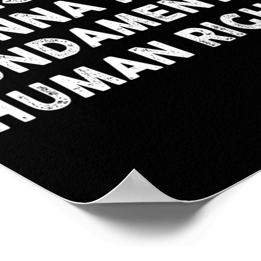 基本的な人権フェミニスを持ちたい ポスター (角)