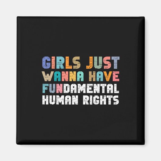 基本的な人権フェミニスを持ちたい マグネット (正面)