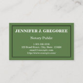 基本的な公証人の名刺 名刺 (正面)