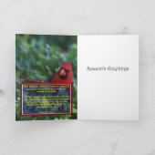 基本的な写真のクリスマスカード-季節の挨拶 シーズンカード (内部)