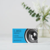 基本的な写真撮影の名刺(綿菓子) 名刺 (スタンド正面)