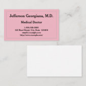基本的な医者名刺 名刺 (正面/裏面)