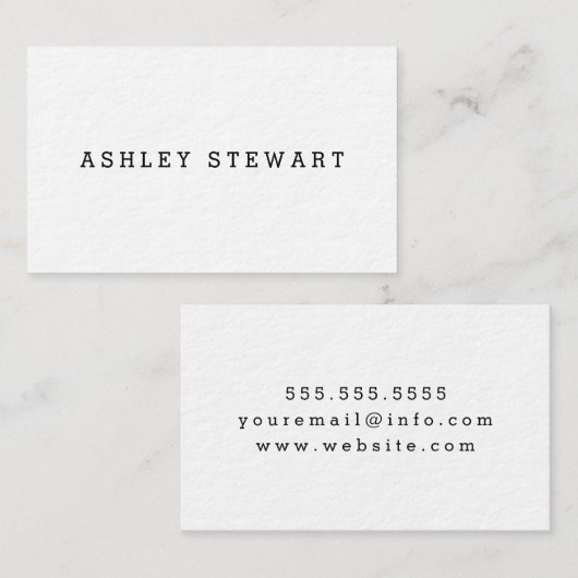 基本的な名刺 名刺 (正面/裏面)