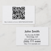 基本的な名刺 名刺 (正面/裏面)