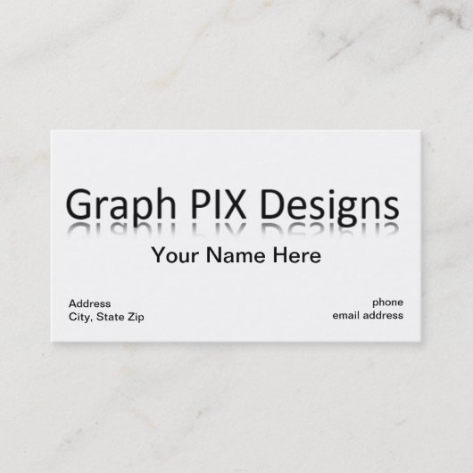 基本的な名刺 名刺 (正面)