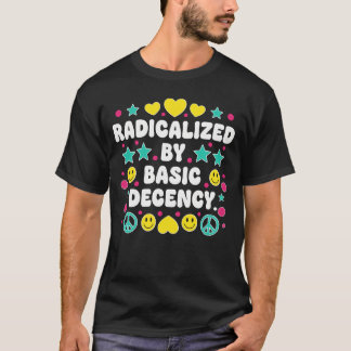基本的な善良さに目覚めた カラフルなレトロピース Tシャツ