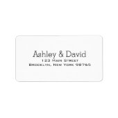 基本的な基本差出人住所ラベル ラベル (正面)