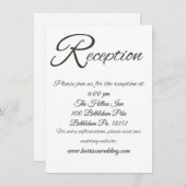 基本的な大R結婚式受付エンクロージャカード エンクロージャーカード (正面/裏面)