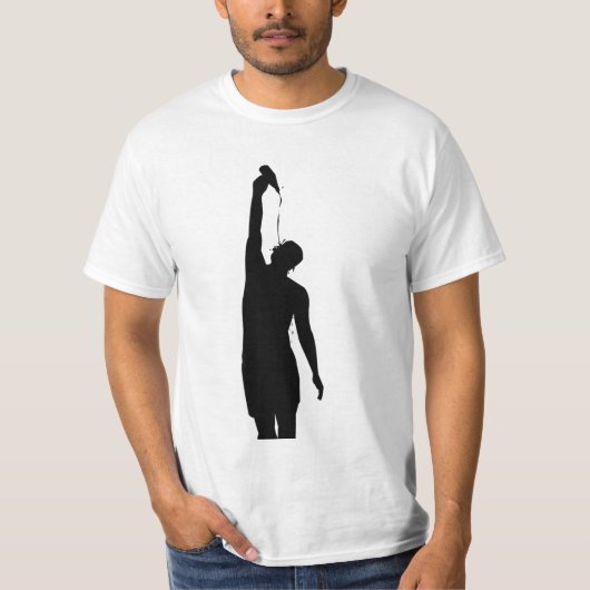 基本的な完全な延長ロゴのワイシャツ Tシャツ (正面)