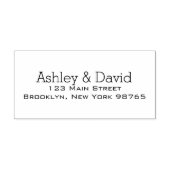 基本的な必須差出人住所の自動手書きスタンプ セルフインキングスタンプ (デザイン)