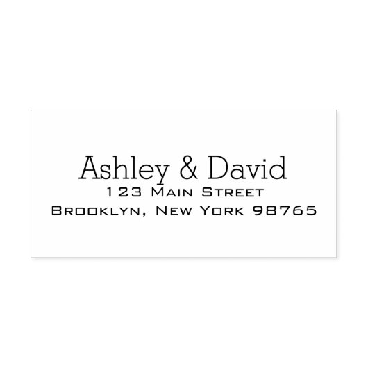 基本的な必須差出人住所の自動手書きスタンプ セルフインキングスタンプ (デザイン)