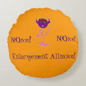 基本的な拡大の同盟の枕 ラウンドクッション (正面)