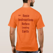 基本的な指示 Tシャツ (裏面)